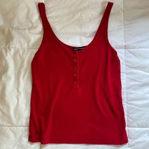 brandy melville simone button up tank